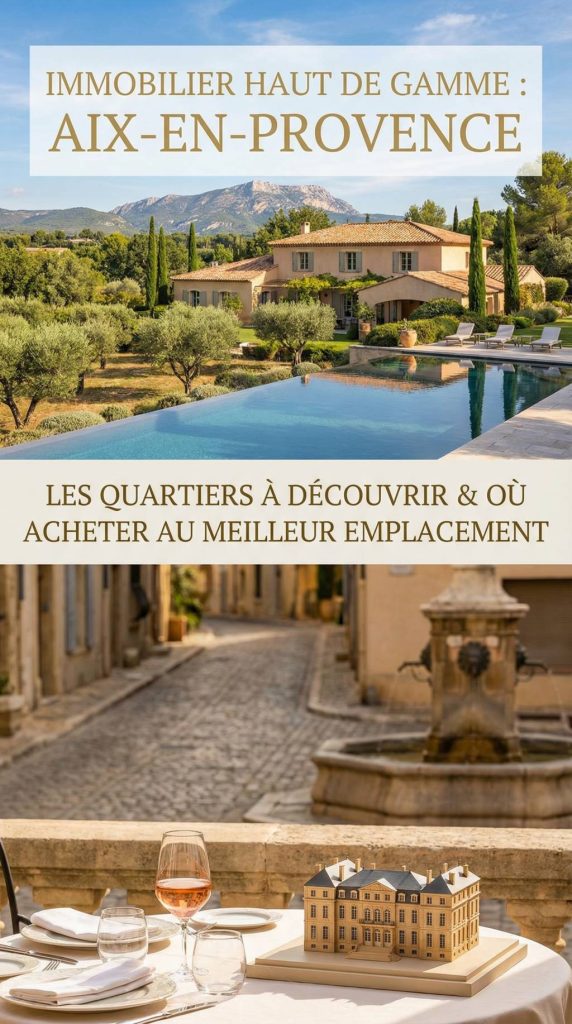 Immobilier haut de gamme : les quartiers à découvrir à Aix en provence, où acheter au meilleur emplacement